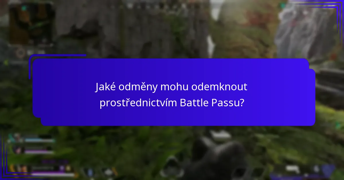 Jaké odměny mohu odemknout prostřednictvím Battle Passu?
