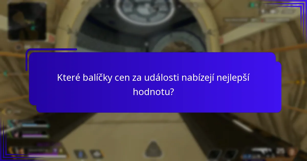 Které balíčky cen za události nabízejí nejlepší hodnotu?